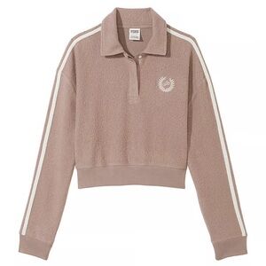 PINK Victoria's Secret Taupe Cropped Jacket